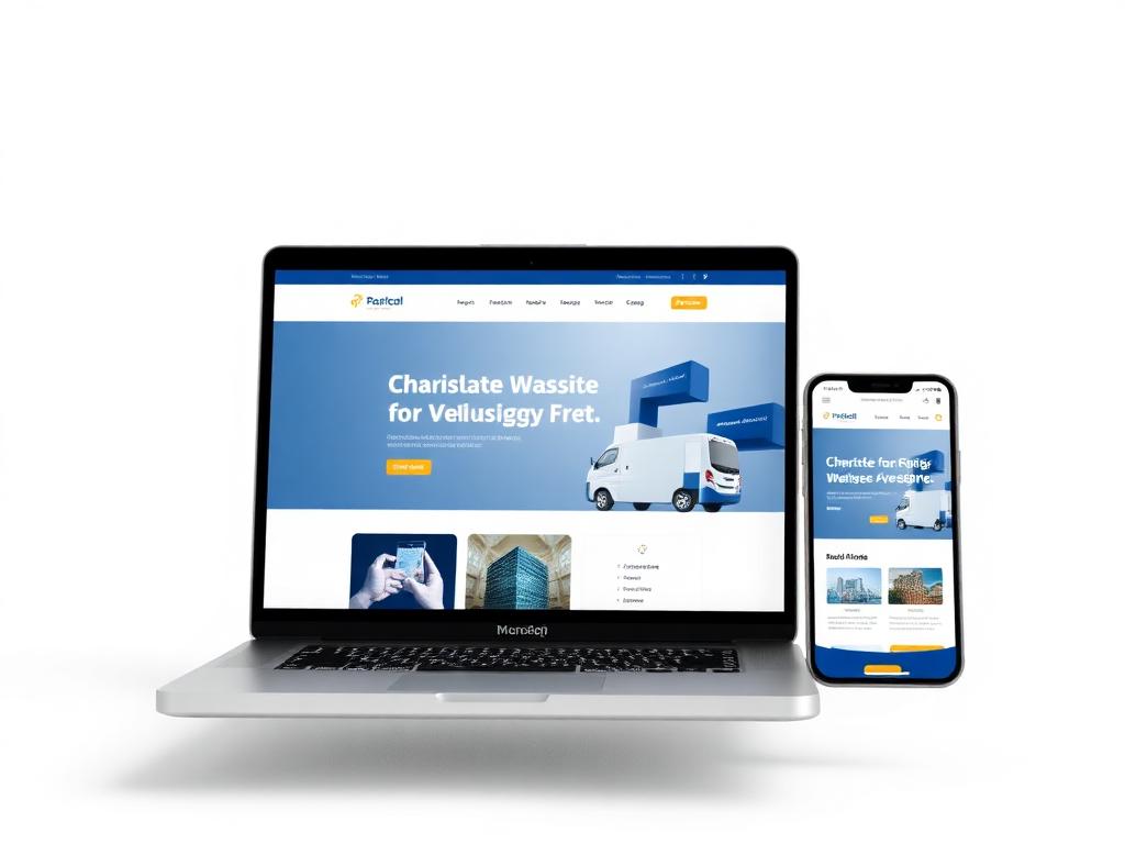 Modern website mockup showing a high-converting business website